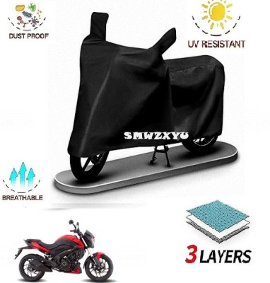 smwzxyu Waterproof Two Wheeler Cover for Bajaj(Discover, Black)