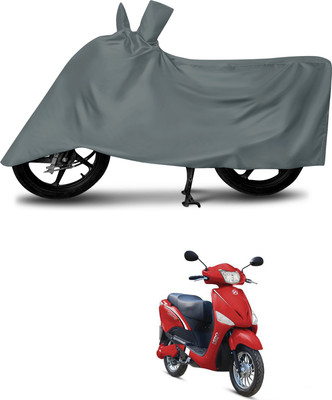aosis Waterproof Two Wheeler Cover for Hero(Electric Optima BS6, Grey)