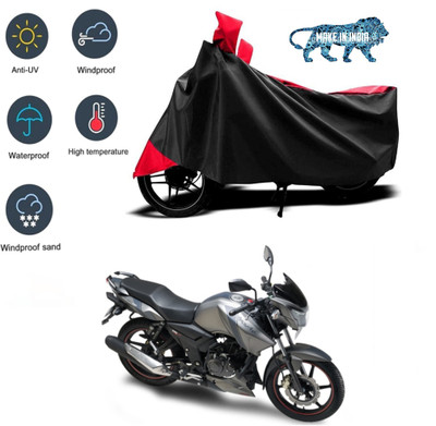 smwzxyu Waterproof Two Wheeler Cover for TVS(Red, Black)