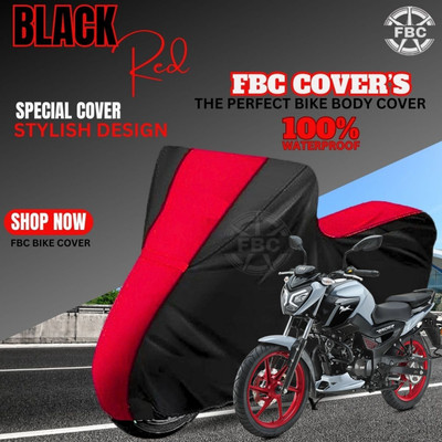 FBC Waterproof Two Wheeler Cover for TVS(Raider, Black)