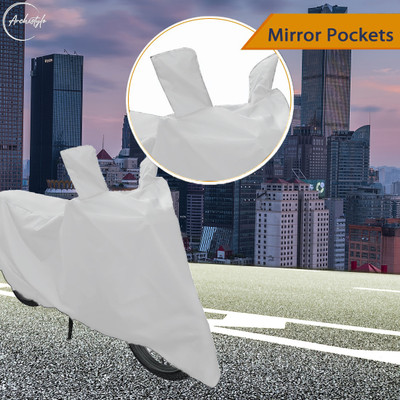 Archistylo Waterproof Two Wheeler Cover for Bajaj(Pulsar NS 200, Silver)