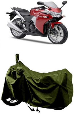 SUGASHRI Waterproof Two Wheeler Cover for Honda(CBR 250R, Green)
