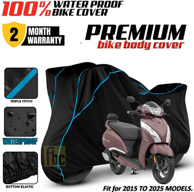 FBC Waterproof Two Wheeler Cover for TVS(Jupiter 125, Grey, Multicolor)