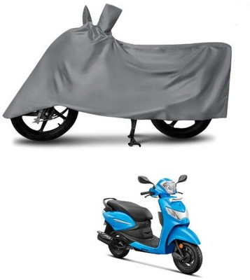 Tritika Waterproof Two Wheeler Cover for Hero(Pleasure Plus, Grey)