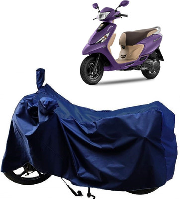 MMSSTAR Waterproof Two Wheeler Cover for TVS(Scooty Zest 110, Blue)