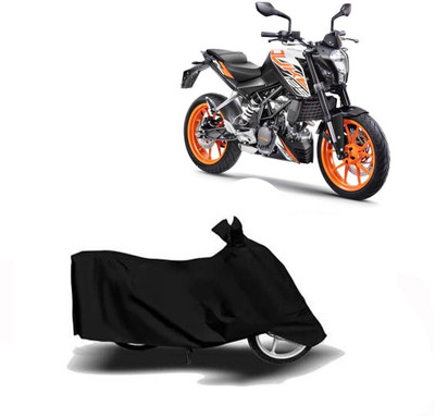 DeepShakshi AUTOMOTIVE Waterproof Two Wheeler Cover for KTM(125 Duke, Black)