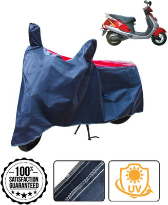 CARNEST Two Wheeler Cover for Kinetic(Nova, Red, Blue)