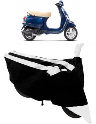 Varnwal E Commerce Waterproof Two Wheeler Cover for Piaggio(Vespa LX, White, Black)