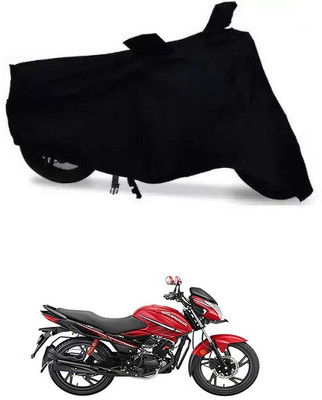 THE REAL ARV Waterproof Two Wheeler Cover for Hero(Glamour i3s, Black)