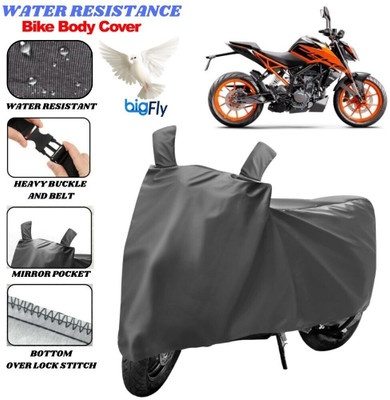 BigFly Two Wheeler Cover for KTM(200 Duke, Grey)