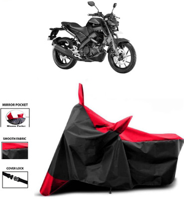 WMIZEXA Two Wheeler Cover for Yamaha(MT 15, Red, Black)
