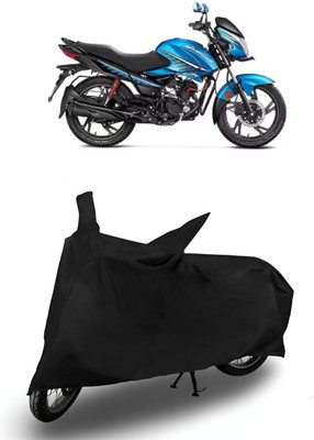 ishika Waterproof Two Wheeler Cover for Hero(Glamour Programmed FI BS6, Black)