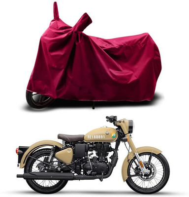 KEDIT Two Wheeler Cover for Royal Enfield(Classic 350 Signals, Maroon)