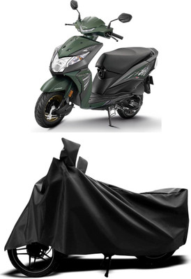 amtec Waterproof Two Wheeler Cover for Honda(Dio, Black)