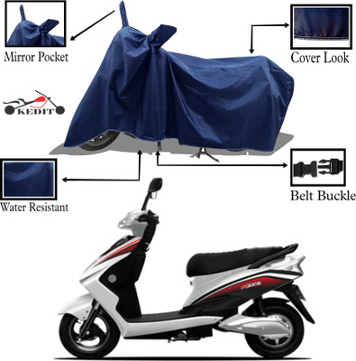 KEDIT Two Wheeler Cover for Okinawa(Raise, Blue)