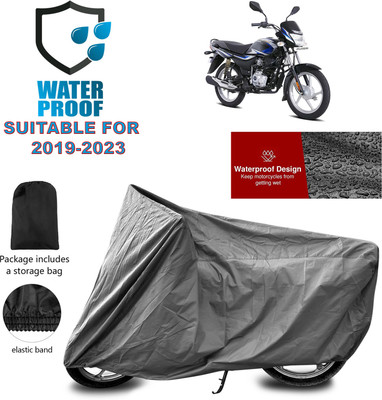PAGORA Waterproof Two Wheeler Cover for Bajaj(Platina 100, Grey)