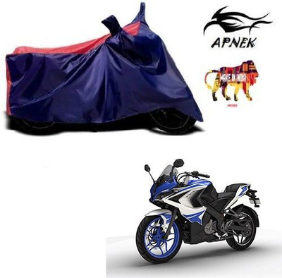 DeepShakshi AUTOMOTIVE Waterproof Two Wheeler Cover for Bajaj(Pulsar RS 200, Red, Blue)