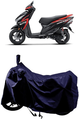SUGASHRI Waterproof Two Wheeler Cover for Honda(Grazia BS6, Blue)