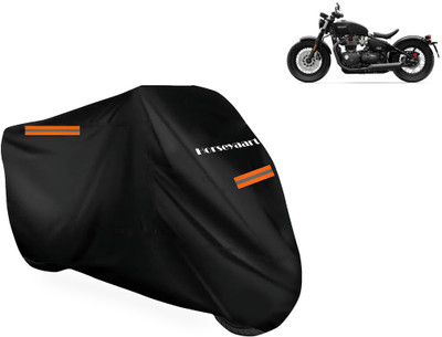 Horseyaart Waterproof Two Wheeler Cover for Triumph(Bonneville Bobber, Black)