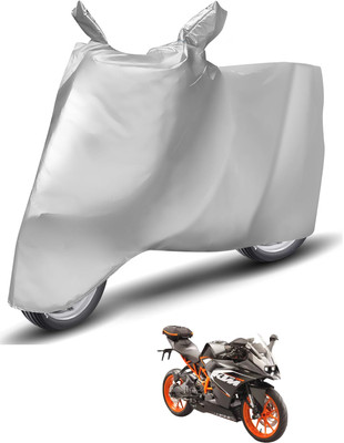 Caronix Waterproof Two Wheeler Cover for KTM(RC 200, Silver)
