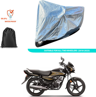 GOSHIV-car and bike accessories Waterproof Two Wheeler Cover for Honda(Silver)