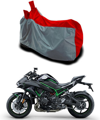 Mdstar Waterproof Two Wheeler Cover for Kawasaki(ZH2 BS6, Grey)