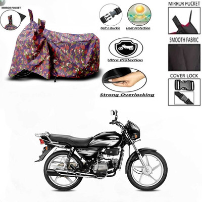 AutoGalaxy Waterproof Two Wheeler Cover for Hero(Splendor Plus, Red)