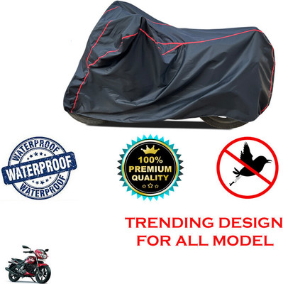 THE REAL ARV Waterproof Two Wheeler Cover for TVS(Flame, Black)