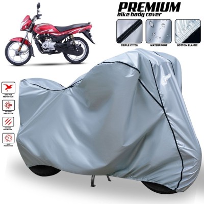 xodi Two Wheeler Cover for Bajaj(Platina 100, Silver, Black)