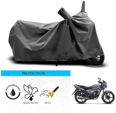 Tritika Waterproof Two Wheeler Cover for Honda(Shine, Grey)