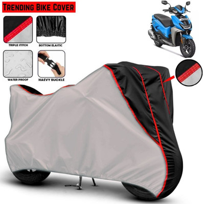 Mwiss Waterproof Two Wheeler Cover for Hero(Silver, Black)