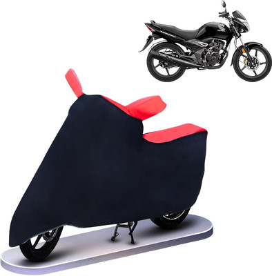 KEDIT Two Wheeler Cover for Honda(Unicorn, Red, Black)