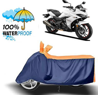 ROYAL AUTO MART Waterproof Two Wheeler Cover for Hero(Xtreme 200S, Blue, Orange)