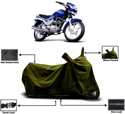 Amexride Two Wheeler Cover for TVS(Victor GLX, Green)