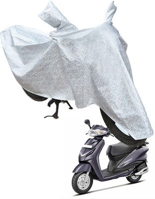 RiderShine Waterproof Two Wheeler Cover for Hero(Duet VX 110CC BS6, Silver)