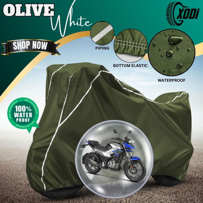 xodi Waterproof Two Wheeler Cover for Hero(Xtreme, Green, White)