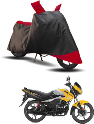 KEDIT Two Wheeler Cover for Hero(Passion Pro i3S, Red, Black)