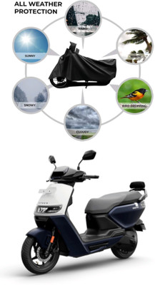 MMSSTAR Waterproof Two Wheeler Cover for Ather(Electric Scooter, Black)