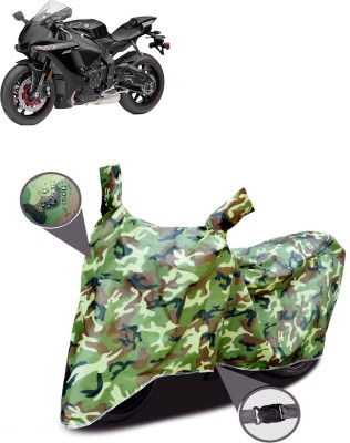 PAGORA Waterproof Two Wheeler Cover for Yamaha(YZF R1M BS6, Green)