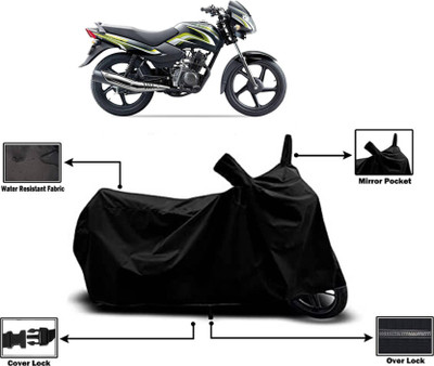 AASHTIK MART Two Wheeler Cover for TVS(Sport KS, Black)