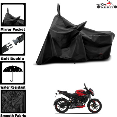 KEDIT Two Wheeler Cover for Universal For Bike(Pulsar 180NS BS6, Black)