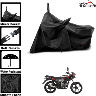 AASHTIK MART Two Wheeler Cover for Bajaj(Discover 110, Black)