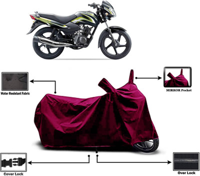 KEDIT Two Wheeler Cover for TVS(Sport KS, Maroon)