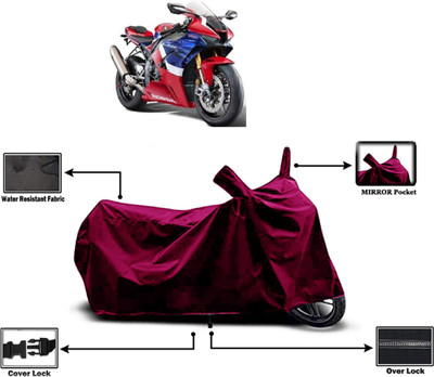 Amexride Two Wheeler Cover for Honda(CBR1000RR Fireblade, Maroon)