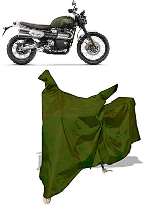 Amexride Two Wheeler Cover for Triumph(Scrambler 1200, Maroon)