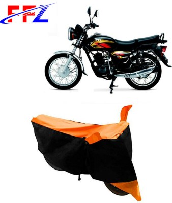 FFZ Waterproof Two Wheeler Cover for TVS(Max 4R, Black, Orange)