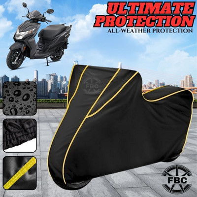 AUTOCAD Waterproof Two Wheeler Cover for Honda(Dio, Black)