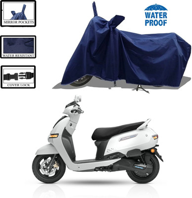 WMIZEXA Waterproof Two Wheeler Cover for TVS(Blue)