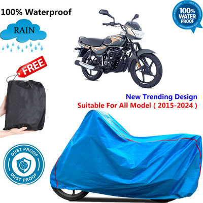 OliverX Waterproof Two Wheeler Cover for Bajaj(CT 100, Blue)