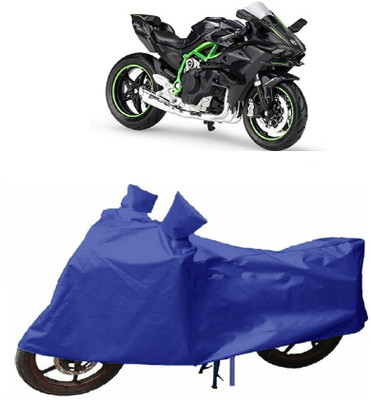 ENTIRELY ELITE Waterproof Two Wheeler Cover for Kawasaki(Ninja, Blue)